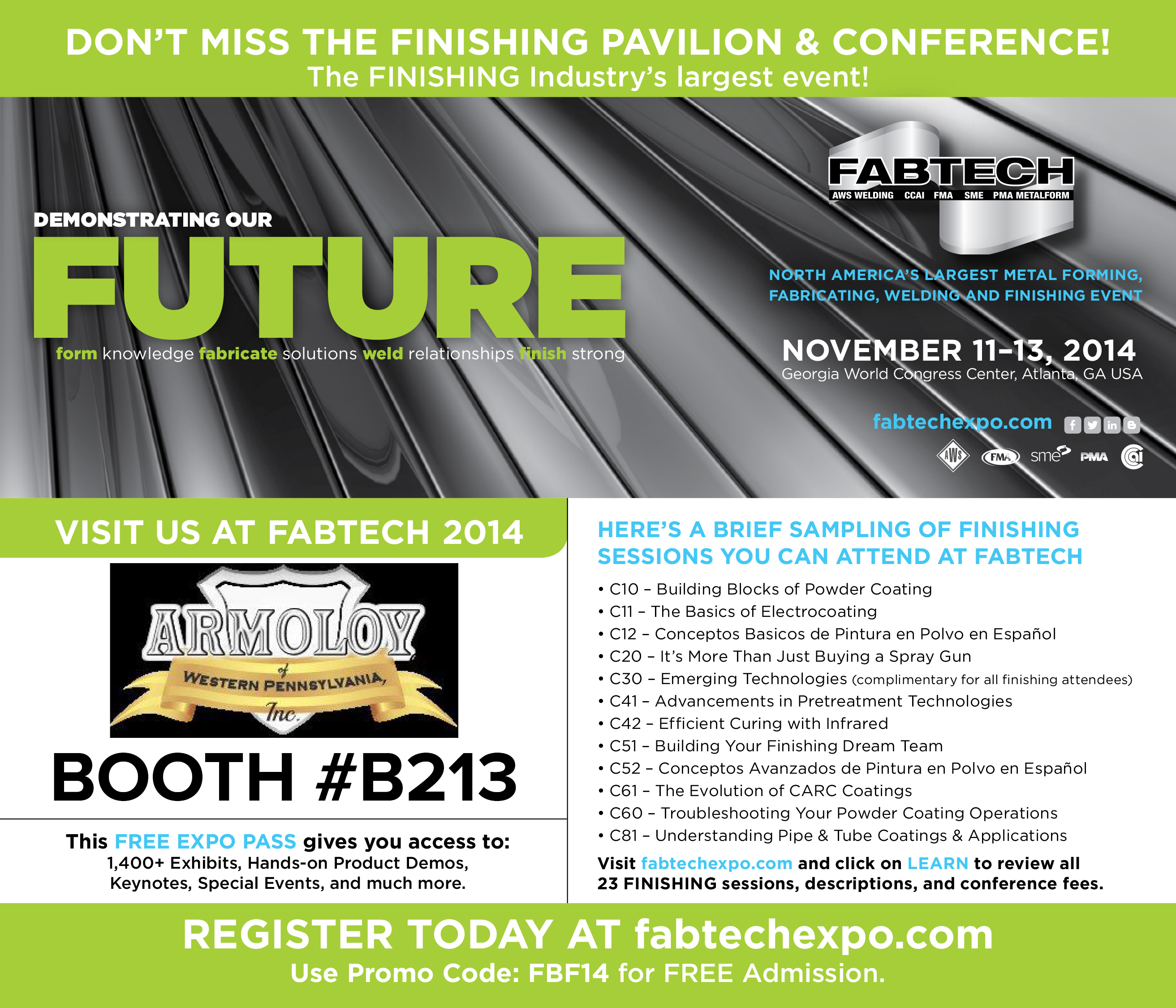 FABTECH 2014: The Event for Fabricating & Finishing